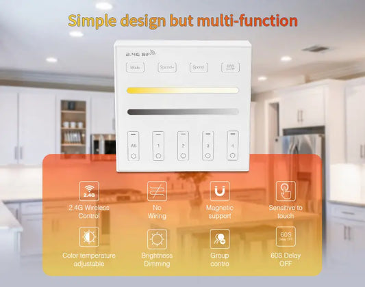LED Strip Light Wall Mounted Remote
